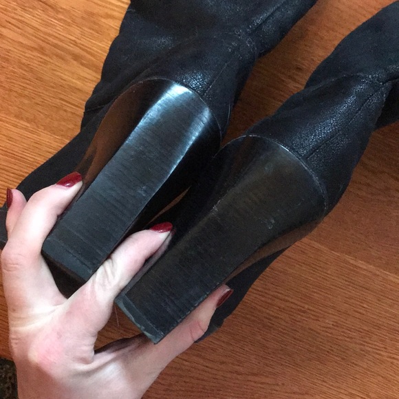 Michael Kors wedge boots with buckle accent - Picture 4 of 5